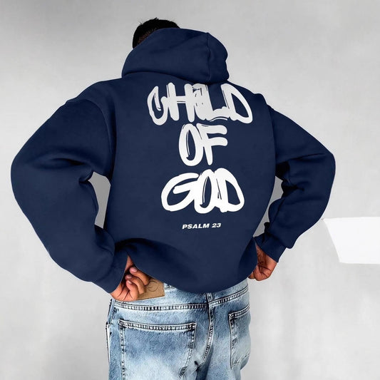 Men’s Letter-Print Hoodie – Fleece-Lined Pullover Top Comfort global swanky 2