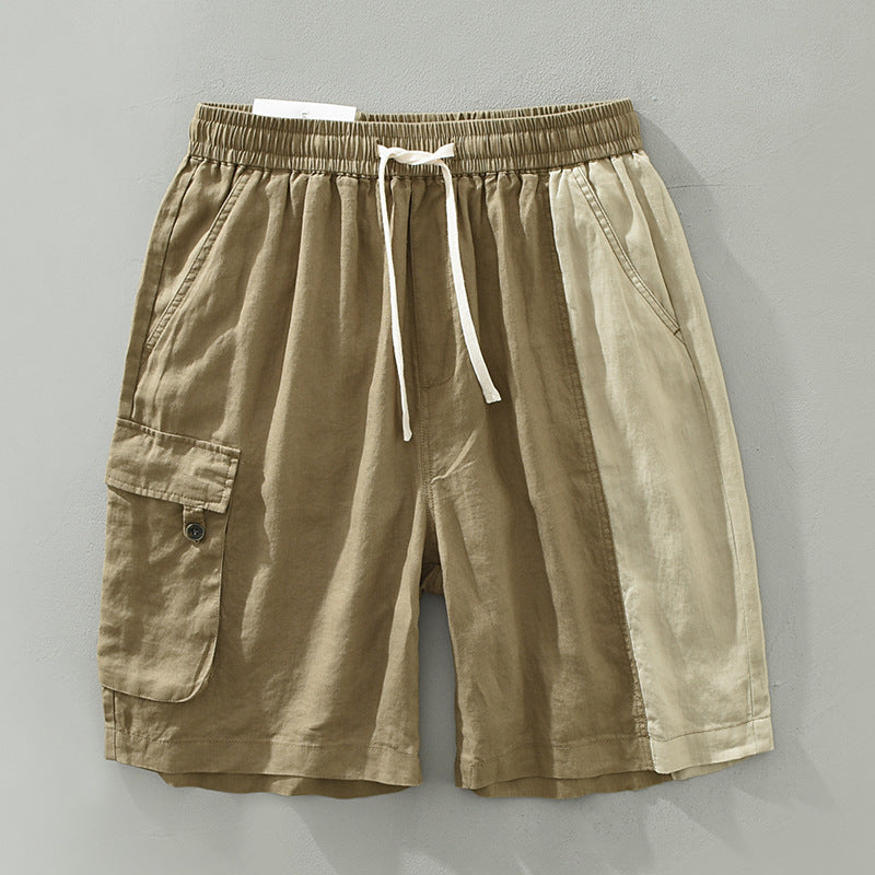 Men’s Loose Linen Pants – Trendy Color Matching for Comfort global swanky 1