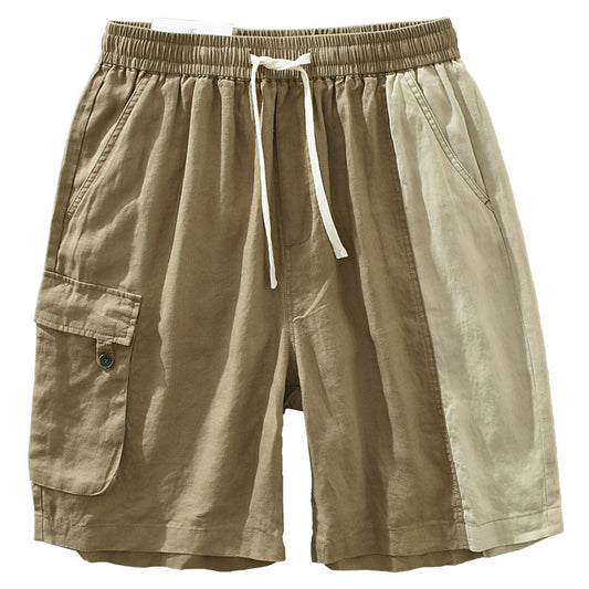 Men’s Loose Linen Pants – Trendy Color Matching for Comfort global swanky 2