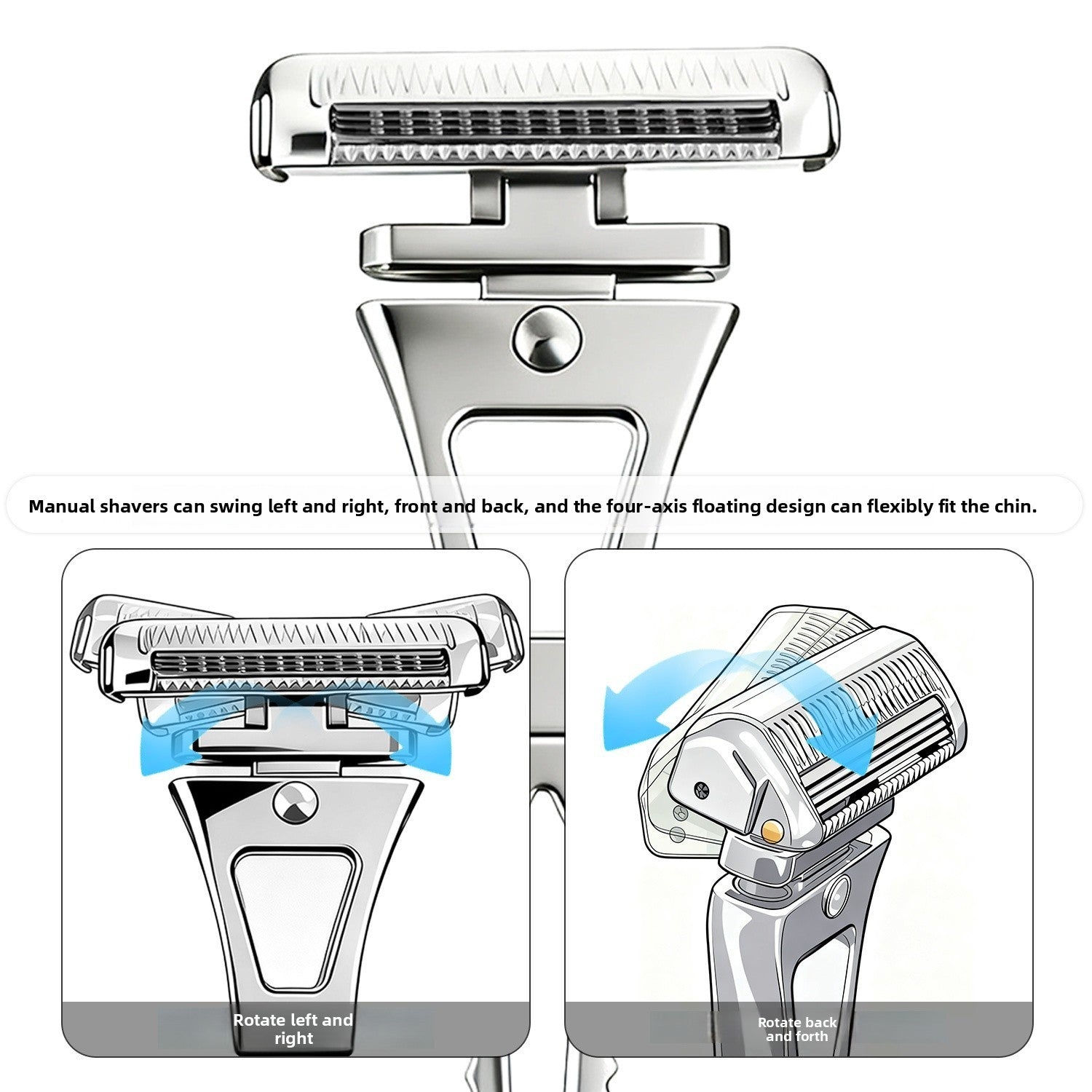 Men's Manual Shaving Razor Set for Smooth and Precise Shaves globalswanky 02