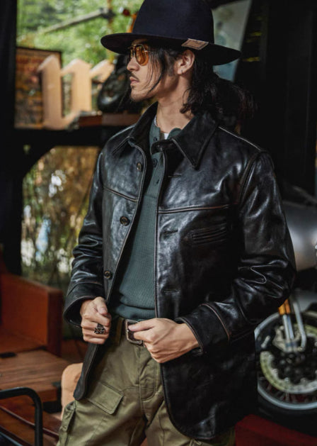  Men’s Mid-Length Heavy-Duty Leather Jacket Durable & Stylish
/global-swanky 2