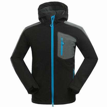 Men's Outdoor Mountaineering And Leisure Sports Clothing Complex Soft Shell Jacket Global swanky  3