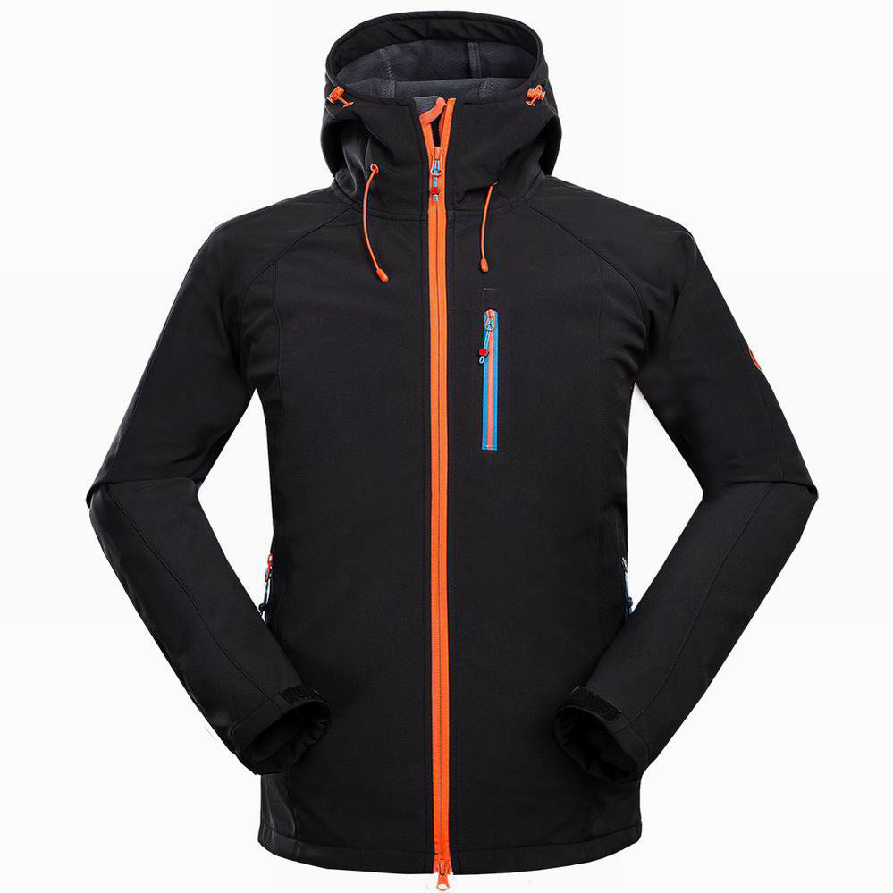 Men’s Outdoor Soft Shell Jacket – Windproof Mountaineering, Camping & Sports Wear for Durable All-Weather Protection Global swanky 3