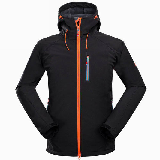 Men’s Outdoor Soft Shell Jacket – Windproof Mountaineering, Camping & Sports Wear for Durable All-Weather Protection Global swanky 3