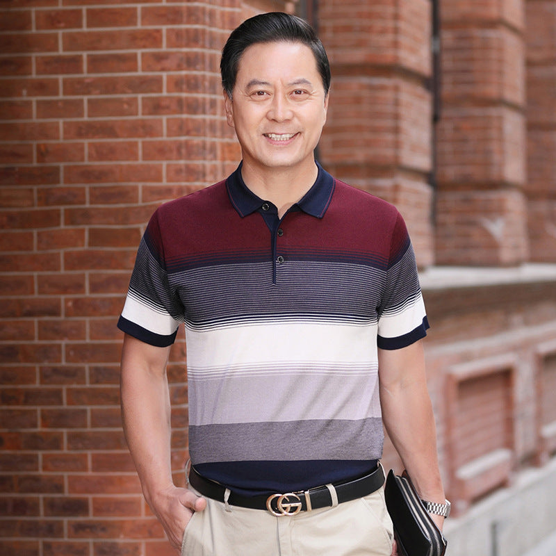 Men's Short Sleeved T Shirts For Middle Aged And Elderly People Global swanky 1