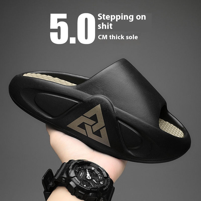 Men's Slippers Thick Sole Summer Outerwear Flip Flops for Men Global swanky 3