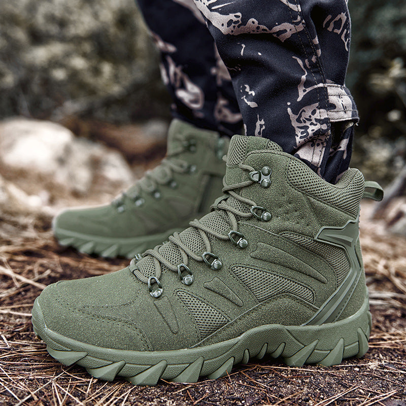 Men's Training Combat Boots Outdoor Hiking Shoes Global swanky 1