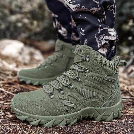 Men's Training Combat Boots Outdoor Hiking Shoes Global swanky 1