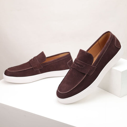 Mens Genuine Leather Slip-On Loafers Breathable Casual Shoes Global swanky 3