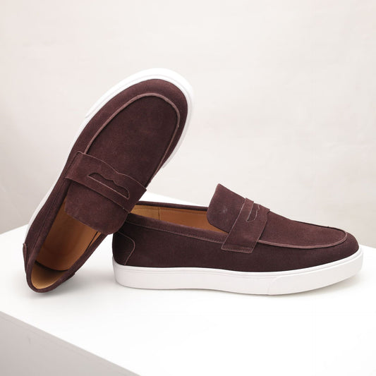 Mens Genuine Leather Slip-On Loafers Breathable Casual Shoes Global swanky 1