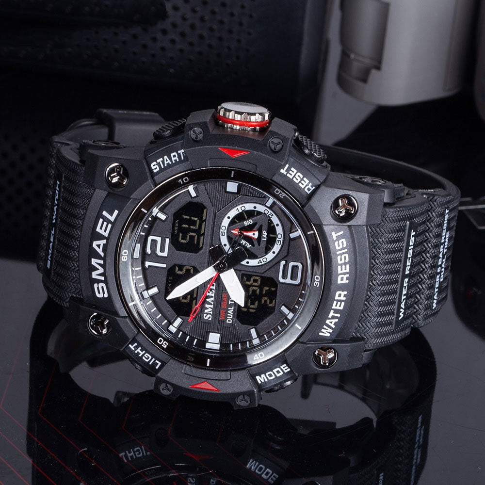 Mens Outdoor Transparent Watch With A Cool Dual-display Design Gllobal swanky 1