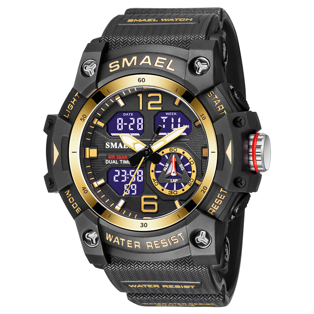 Mens Outdoor Transparent Watch With A Cool Dual-display Design Gllobal swanky 2
