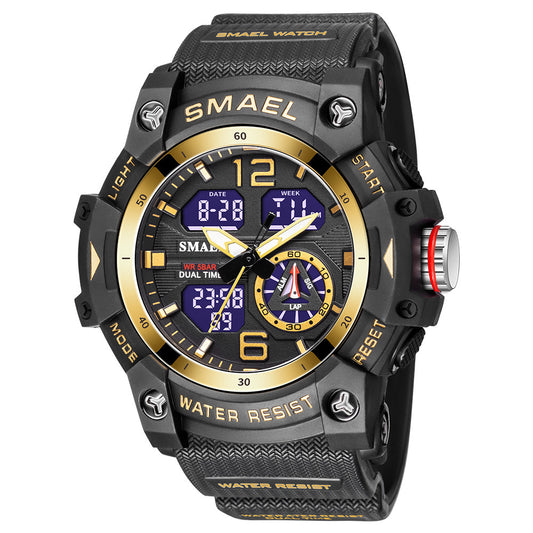 Mens Outdoor Transparent Watch With A Cool Dual-display Design Gllobal swanky 2