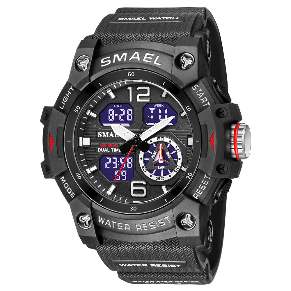 Mens Outdoor Transparent Watch With A Cool Dual-display Design Gllobal swanky 3