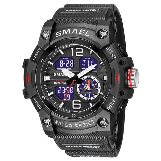 Mens Outdoor Transparent Watch With A Cool Dual-display Design Gllobal swanky 3