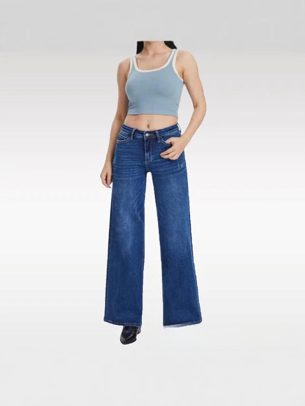 Micro-Flared Mid-Rise Jeans Global swaky 1
