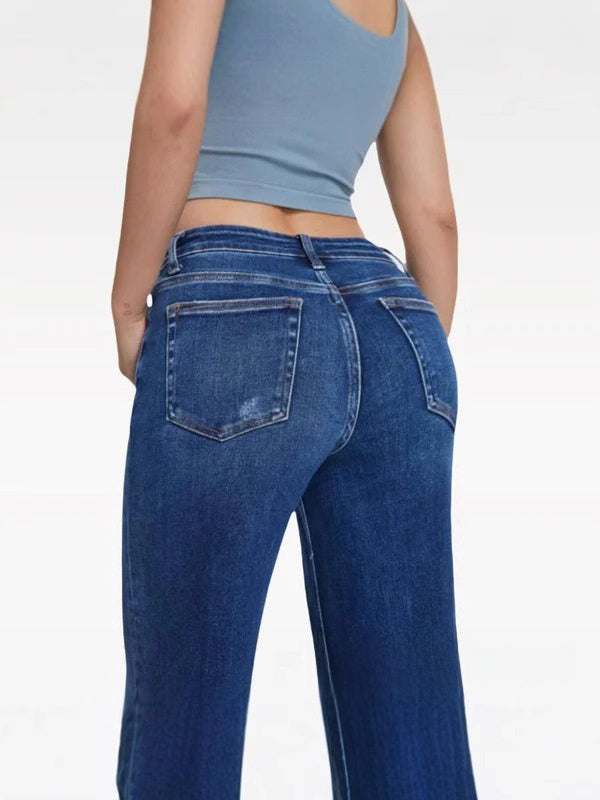 Micro-Flared Mid-Rise Jeans Global swaky 2