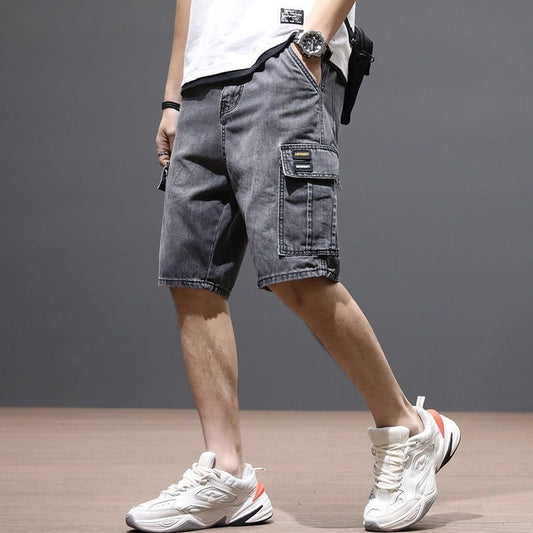 Mid-length Pants Breeches Youth Workwear Jeans Global swanky 1