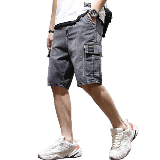 Mid-length Pants Breeches Youth Workwear Jeans Global swanky 3