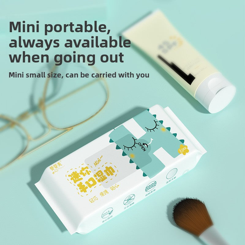 Mini Baby Wet Wipes Gentle Care for Travel Cleaning Use Global Swanky 3