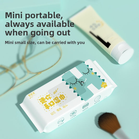 Mini Baby Wet Wipes Gentle Care for Travel Cleaning Use Global Swanky 3
