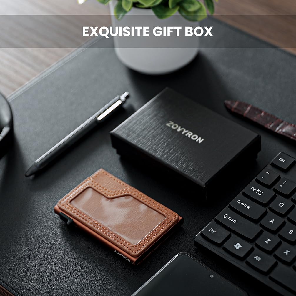  Minimalist Pop-Up Card Holder Wallet Slim Design Cash Pocket
global-swanky 2