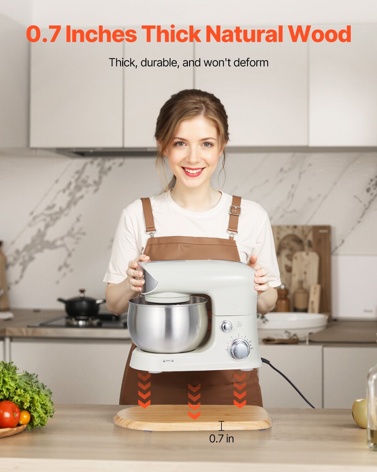 Mixer Slider Oval 14.5 x 9.4 Inch for 4.5-5 Qt Head Mixers globalswanky 02