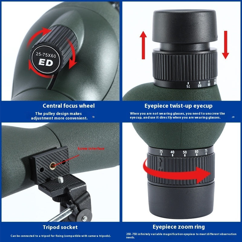 Monocular Zoom Telescope HD High Power Outdoor Global swanky 3