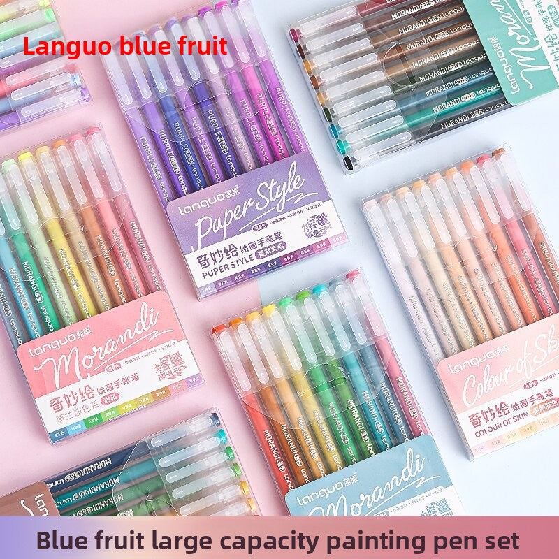 Morandi Color Gel Pens for Journaling Notes and Study Set globalswanky 01