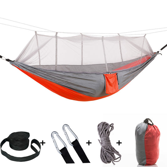 Mosquito Net Camping Hammock with Parachute Cloth Global Swanky 2