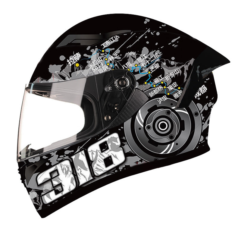 Motorcycle Helmet for Men with Cool Retro Electric Bike Style Global swanky 3