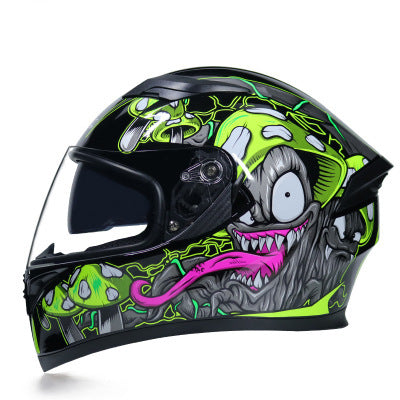 Motorcycle Helmet with Anti-Fog Visor & Bluetooth Protection Global swanky 2