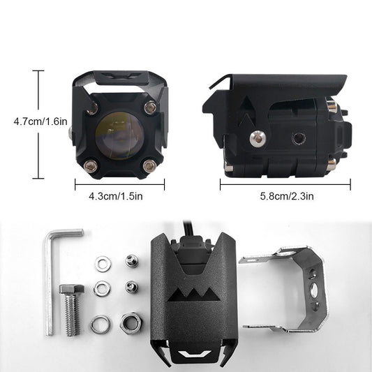 Motorcycle LED Work Light Bi-Colour Yellow White External Kit Global swanky 3