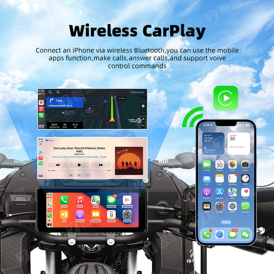 Motorcycle Wireless CarPlay Navigation with Dual Camera Global swanky 1