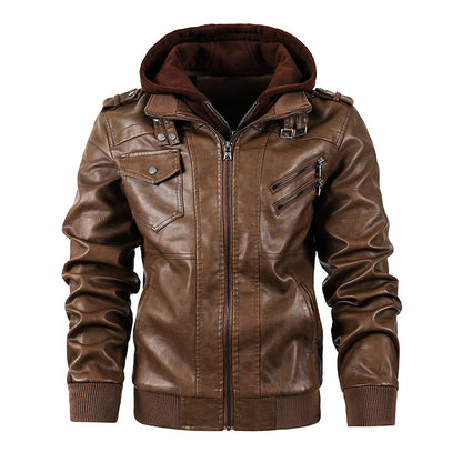 Motorcycle leather men's jackets stand collar men Global swanky 1