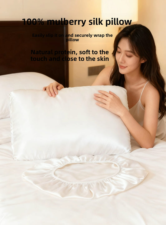 Mulberry Silk Pillowcase for Smooth Hair and Soft Skin Care Global Swanky 1