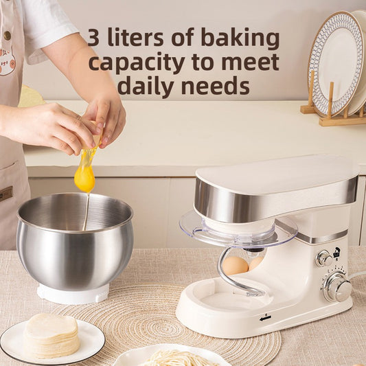 Multi Functional 3L Stand Food Mixer with Dough Hook Bowl globalswanky 03