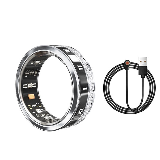 Multi‑Functional Smart Ring – Diamond Inlaid Home Wearable
global-swanky 