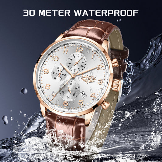 Multifunctional Calendar Leather Belt Men’s Mechanical Watch
global-swanky 1