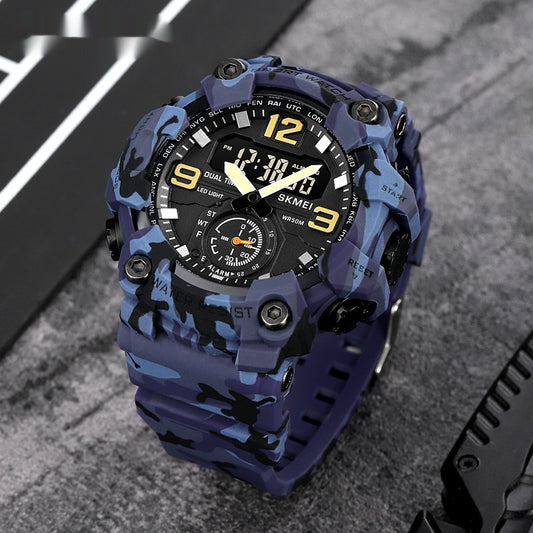 Multifunctional Dual-Movement Sports Electronic Watch For Men Global swanky 2