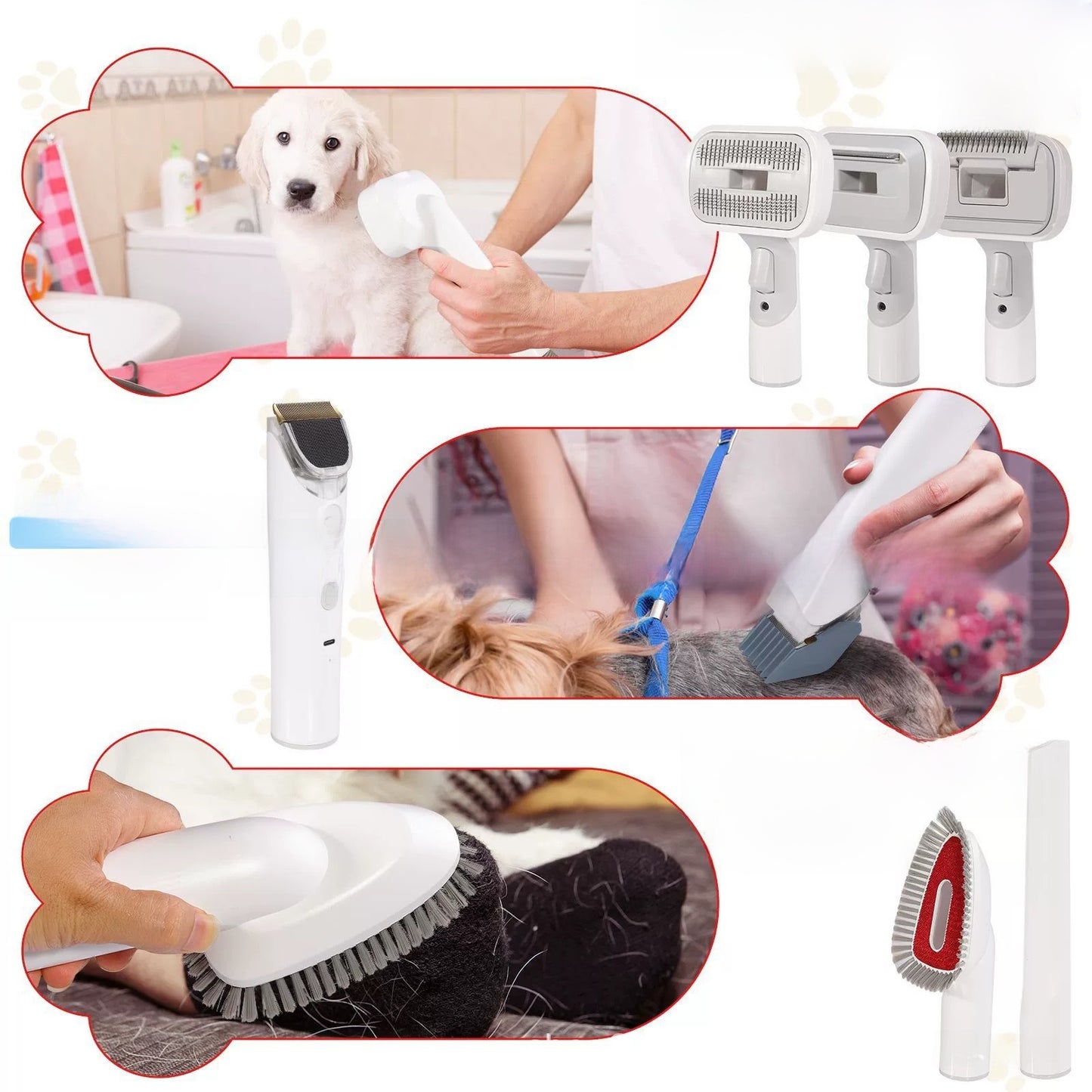 Multifunctional Pet Grooming Vacuum Trimmer for Home Use globalswanky 02