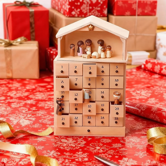 Nativity Advent Calendar for Holiday Countdown Decor Gift globalswanky 03