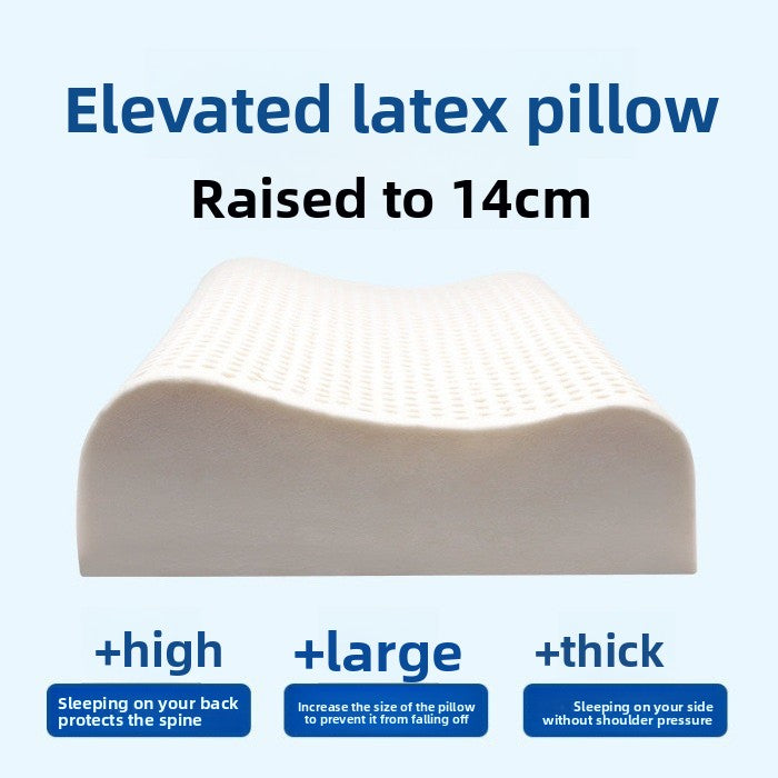 Natural Latex Neck Support Pillow Soft Cervical Cushion Pad globalswanky 02