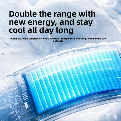 Neck-Worn Fan with Rechargeable Portable Airflow Design global-swanky 1
