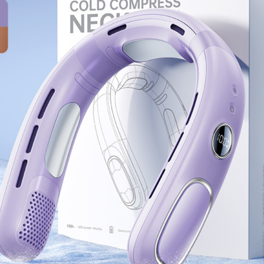 Neck-Worn Fan with Rechargeable Portable Airflow Design global-swanky 3