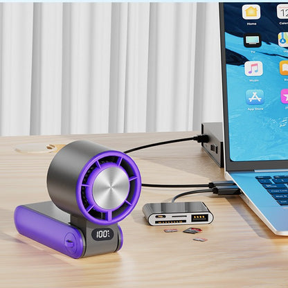  Neck Cooling Ice Compress Fan with Portable Cooling Power global-swanky- 2