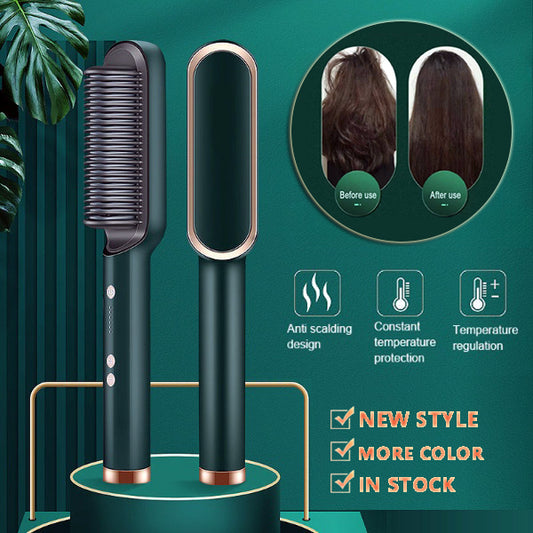 New 2-in-1 Hair Straightener with Negative Ion Curling Tong globalswanky 01