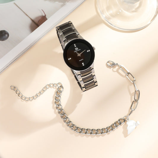  New Fashion Couple Watch Simple All-Match Heart Bracelet Set
global-swanky- 3
