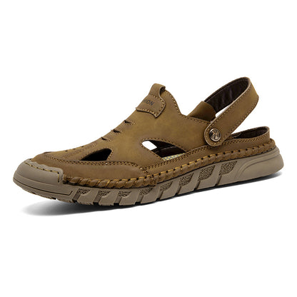 New Plus Size Closed Toe Sandals For Men Comfortable Fit Global swanky 2