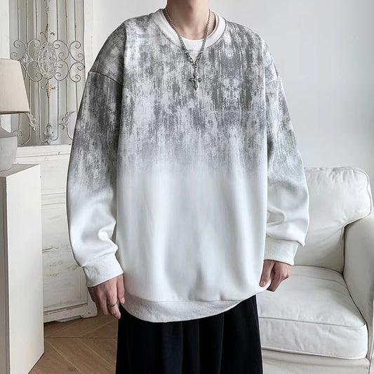 New Tie Dye Crew Neck Hoodie for Men – Stylish Everyday Wear global swanky 1